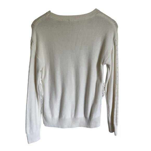 New! The Limited Cream Ivory Cable Knit Pullover Crewneck Sweater MSRP $69.95 - Picture 2 of 9